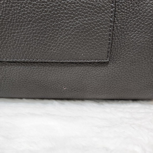 Henri Bendel The Influencer Tote Gray and Pink Leather Suede Striped Acc… - Picture 17 of 17